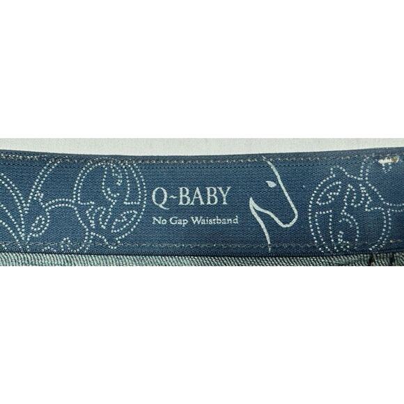 Wrangler Q-Baby Women's Straight Leg Blue Denim Jeans - Size 7/8 (31x31.5) - Picture 6 of 7